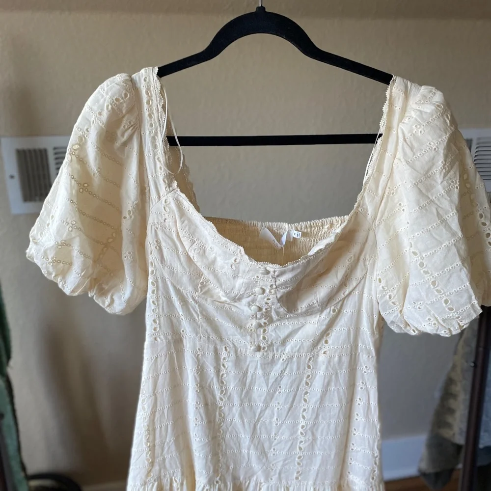 NWT | ASTR | Ivory Eyelet Maxi Dress - Picture 7 of 13
